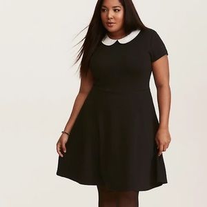 Black textured dress